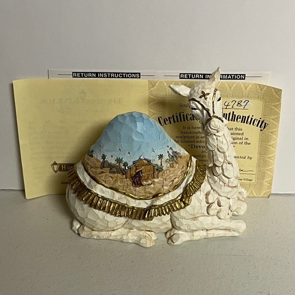 Thomas Kinkade Devoted Camel Elegant Blessings Nativity Figurine Hawthorne 2009 - Picture 1 of 12